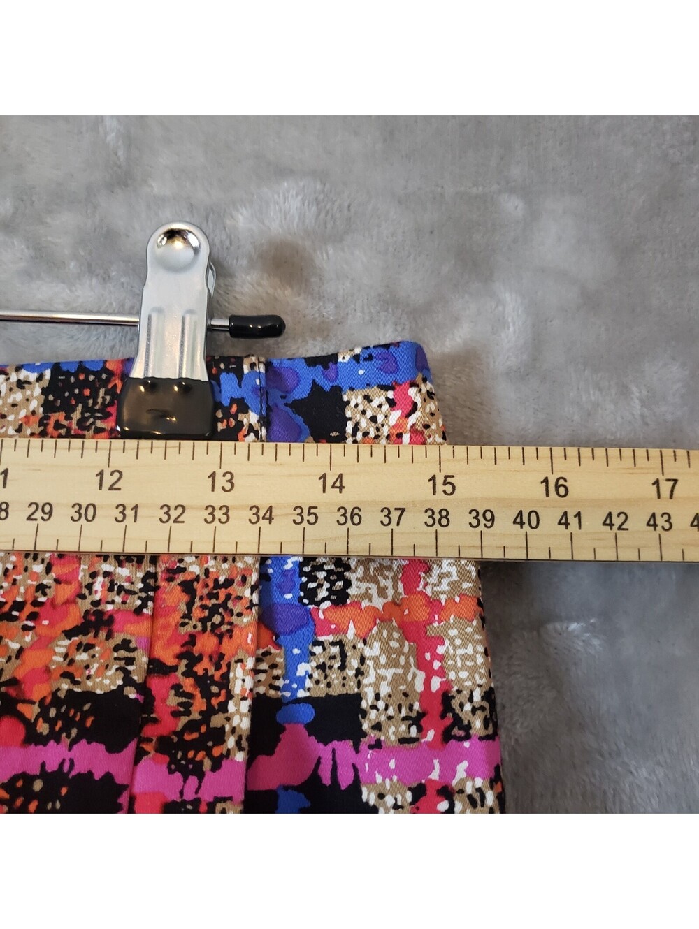 J.CREW Multicolor Plaid Twill Stretch Zip A-Line Mini Skirt Womens Size 4 - Picture 6 of 7